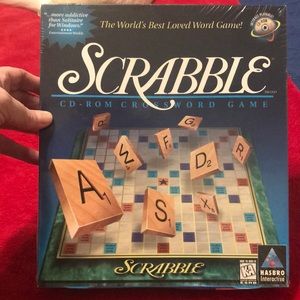 New in packaging. Scrabble CD-Rom. Use with Win 3.1, Win 95. MAC